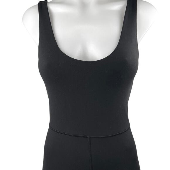 WeWoreWhat Black Sleeveless Activewear Yoga One Piece Bodysuit Jumpsuit Romper S - Picture 4 of 5